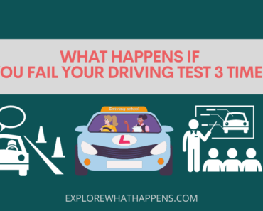 What happens if you fail your driving test 3 times