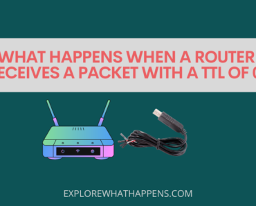 What happens when a router receives a packet with a ttl of 0?