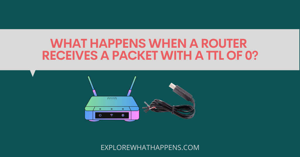 What happens when a router receives a packet with a ttl of 0