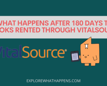 What happens after 180 days to e-books rented through vitalsource?