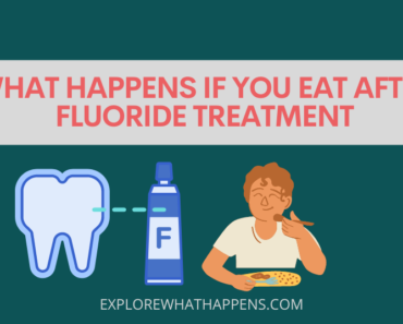 What happens if you eat after fluoride treatment