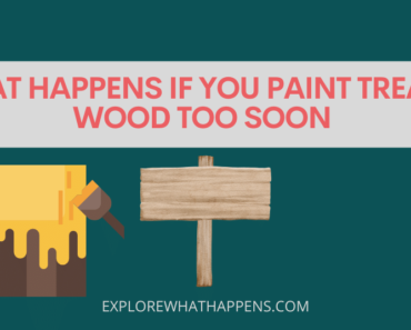 What happens if you paint treated wood too soon