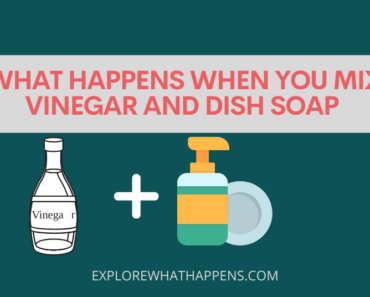 What happens when you mix vinegar and dish soap