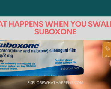 What happens when you swallow suboxone