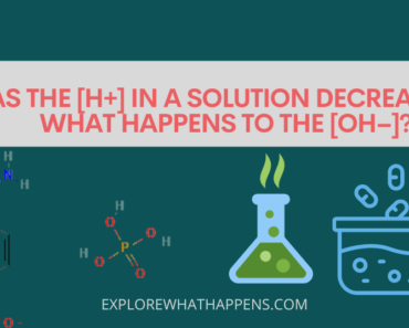 As the [h+] in a solution decreases, what happens to the [oh–]?