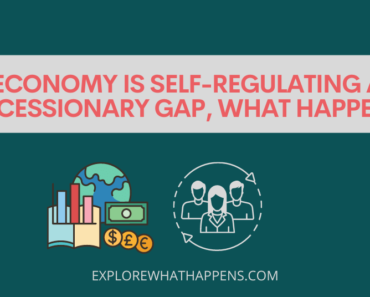 If the economy is self-regulating and in a recessionary gap, what happens?