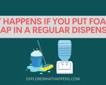 What happens if you put foaming soap in a regular dispenser