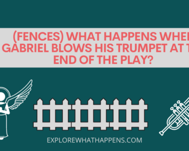 (fences) what happens when Gabriel blows his trumpet at the end of the play?