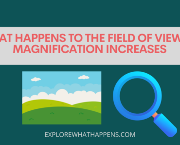 What happens to the field of view as magnification increases