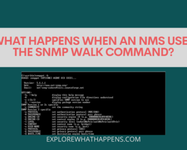 What happens when an NMS uses the SNMP walk command?