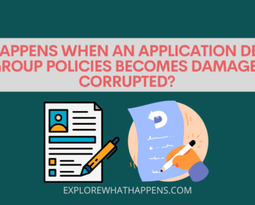What happens when an application deployed via group policies becomes damaged or corrupted?